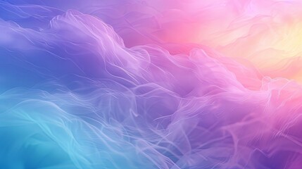 Minimalist Abstract Rainbow Background with Foggy Wind, 3D Rendering AI Image