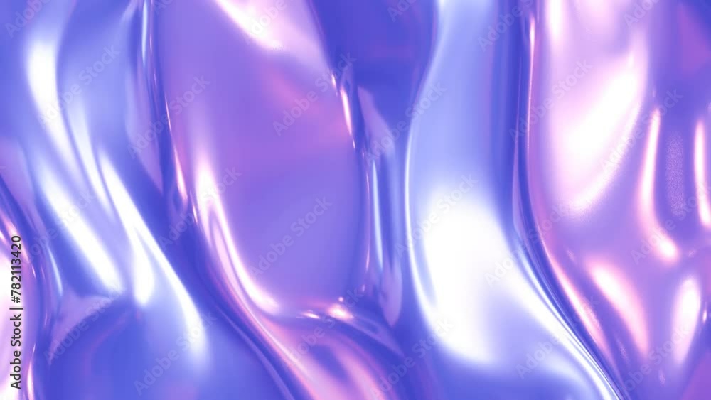 Poster glossy purple and pink loop animated background with shiny waves