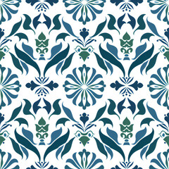 line symmetric movement pattern with green color and white background