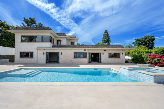 Spacious home with pool and patio beside in California