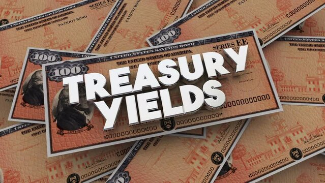 Treasury Yields Bonds Return on Investment Interest Rate Income 3d Animation
