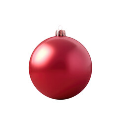Red bauble on Transparent Background
