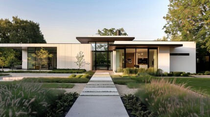 Minimalist Modernity. The Bauhaus House Facade