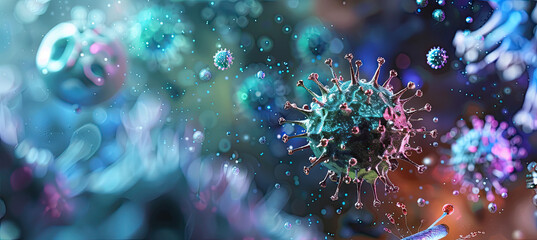 molecules virus and bacteria