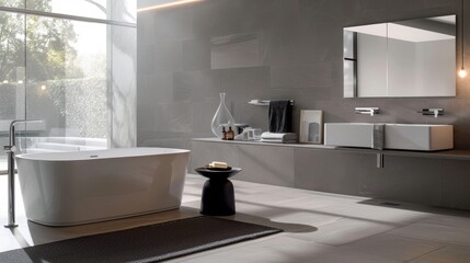 Bauhaus Bath. Clean Lines and Minimalist Luxury