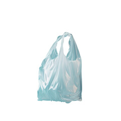Plastic bag with a handle on a Transparent Background