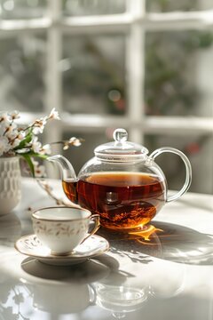 Assam tea. Food photography. For menu brochures and various commercial advertisements