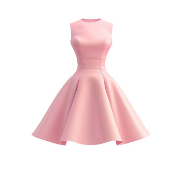 A pink dress on a mannequin