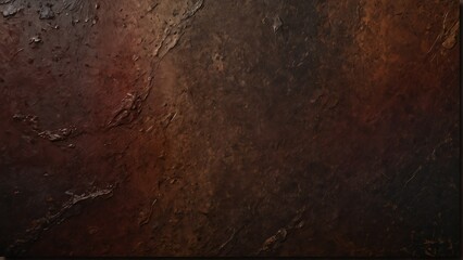 espresso brown to deep maroon gradient color rough grunge rock texture close-up background from Generative AI