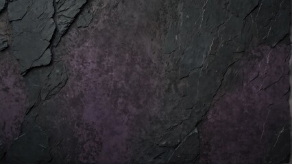 slate gray to dark lavender gradient color rough grunge rock texture close-up background from Generative AI