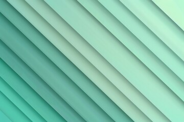 Obraz premium Minimalist background with a pastel green gradient and diagonal stripes