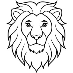 lion head vector