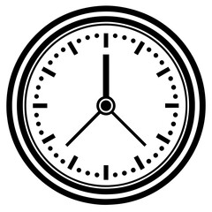 wall clock vector illustration