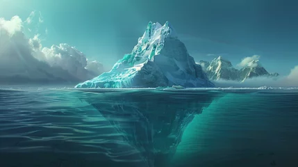 Fotobehang Tip of iceberg ©  Mohammad Xte