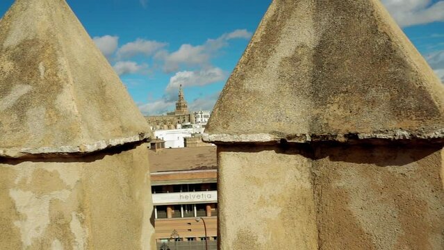 Giralda is bell tower of Cathedral, Seville, Spain