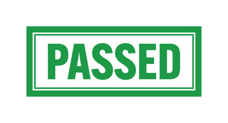 Passsed stamp