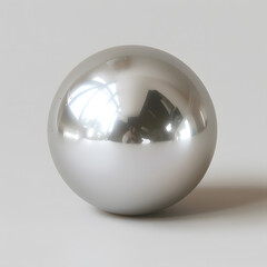 Pearl grey gemstone isolated on white background