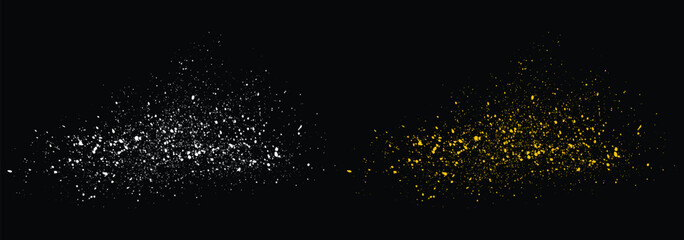 Fototapeta premium Abstract vector confetti luxury gold glitter design element. Vector glitter gold particles luxury effect stardust confetti background