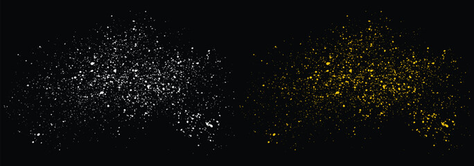 Fototapeta na wymiar Festive luxury golden glitter background confetti celebration template. Vector gold glitter effect and texture abstract background design
