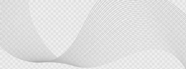 Fotobehang Technology abstract lines on white background. Abstract white blend digital technology flowing wave lines background. wavy pattern, stylish line art and web background design © Desinger