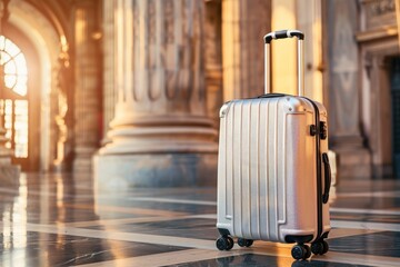 From Airport Lounges to Boarding Gates: How to Utilize Smart Suitcases with High Tech Features for Efficient and Secure Packing. - obrazy, fototapety, plakaty