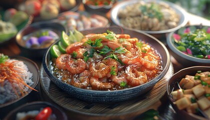 Asian Seafood Fusion, Combine the bold flavors of Asian cuisine with the freshness of seafood in dishes like Thai seafood curry, Vietnamese seafood salad, and Japanese-style grilled fish