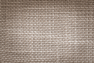 Hessian sackcloth jute burlap with woven cotton fabric cloth textile texture pattern background in...