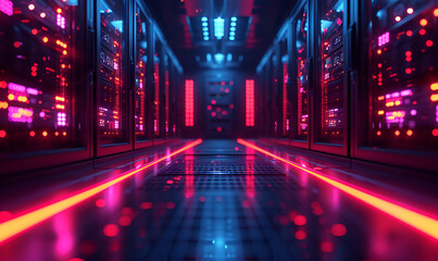 Detailed Floorplan of a Server Network
