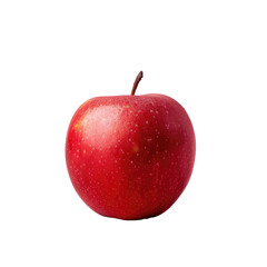 A red apple on a Transparent Background