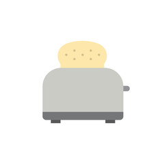 Toaster icon. Vector illustration in flat style.
