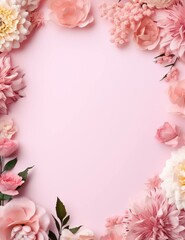 Elegant Pink Floral Background for Wedding, Baby Shower, Women's Health & Beauty Product Promos