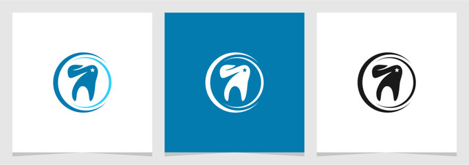 Dental Clinic Modern Logo Vector , Medical Dental Vector Logo Element