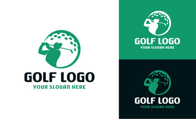 Modern Golf Logo Vector Element , Sport Golf Logo Vector