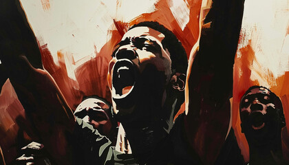 Black history month African American history celebration.