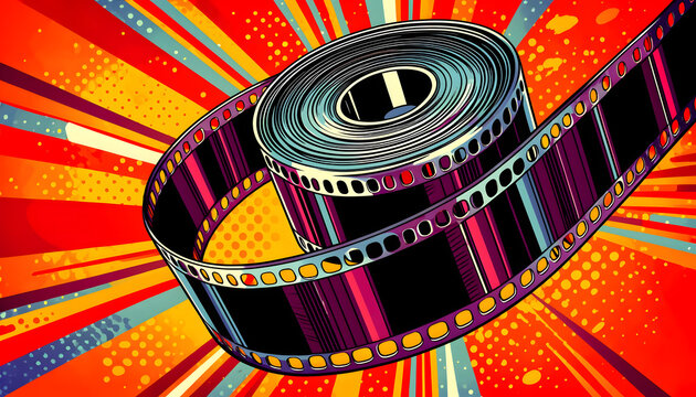 Film pellicule argentique, pop art