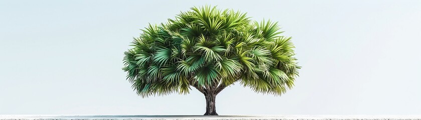 Palmetto tree drawing, a symbol of the coastal South - obrazy, fototapety, plakaty