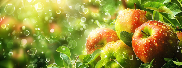 Natural apples background