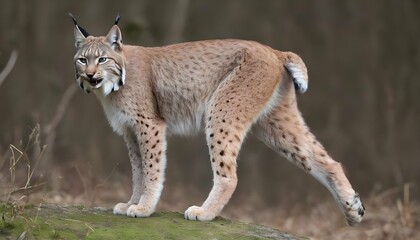 A-Lynx-With-Its-Tail-Twitching-A-Sign-Of-Exciteme- 2