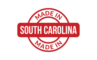 Made In South Carolina Rubber Stamp