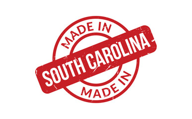 Made In South Carolina Rubber Stamp