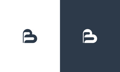 initial B monogram logo design vector illustration