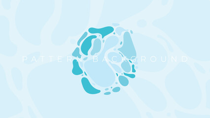 blue and white hand drawn pattern background
