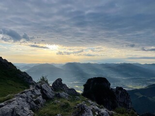 Wolkenstimmung am Berg