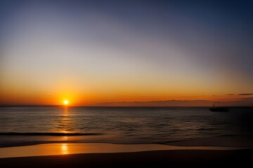 Fototapeta premium sunset and seaside