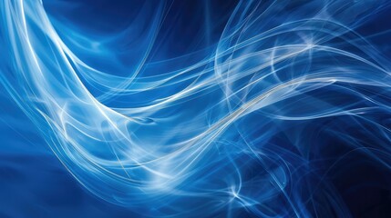 Abstract blue background, abstract lines twisting into beautiful bends,Abstract blue windy background, blue smoke abstract background - obrazy, fototapety, plakaty