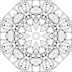 Cute Mandalas. Decorative unusual round ornaments for coloring. - 782162897