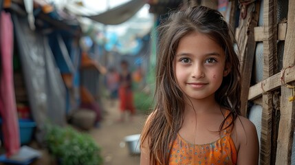 Fototapeta premium Highlighting the resilience and strength of Nepali communities in the face of adversity.