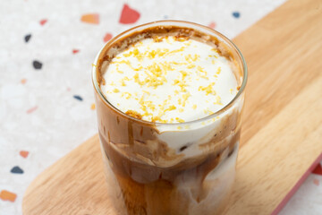 Cafe, Brack, Coffee, White, Flat, Vanilla Bean, Latte, Almond, Cream, Applicott, Ade, Lemon, Black Tea, Smore, Panna Cotta