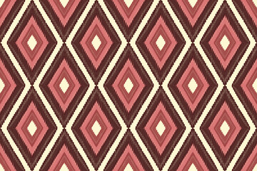 abstract color Ikat seamless pattern design