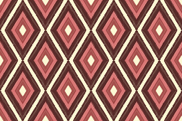 abstract color Ikat seamless pattern design